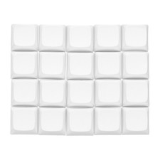 20Pcs PBT Keycap Set Mechanical Numeric Keypads for Keyboard White picture