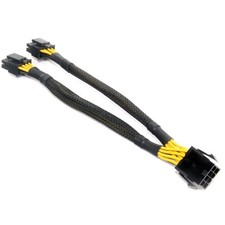 8P to 4+4pin Extension Wire Adapter Line 1x Female to 2x Male Converter Cable picture
