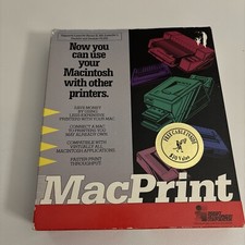 Vintage 1989 MacPrint HP Printer Software Macintosh Computers CIB V 1.1 picture