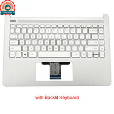 New For HP 14-DQ 14-DQ1043CL 14s-DQ1085TU Palmrest Keyboard (Backlit) L88206-001 picture
