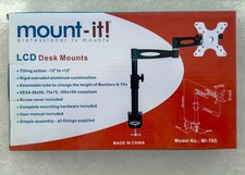 MOUNT-IT LCD TV DESK ADJUSTABLE MOUNTS MONITOR ARM MI-705 VESA PROFESSIONAL picture