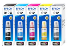 EPSON 012 Ink Bottle 5 Color Pack Set For L8160 L8180 Printer Ink Genuine(FEDEX) picture
