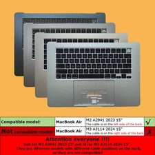 NEW Starlight Midnight Gray Top Case For MacBook Air 15