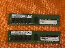 32GB (2x16) SAMSUNG 16GB 1Rx4 DDR4 2400MHz M393A2K40CB1 SERVER RAM HP 809082-091 picture