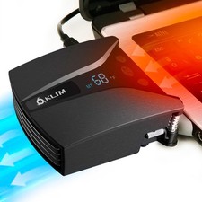 KLIM Tempest Laptop Cooler with Vacuum Fan - New - Gaming Small, Black picture