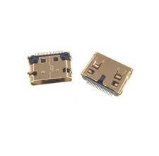 2x Mini HDMI Socket Port 19-pin Female Connector Replacement Part Gold Plated picture