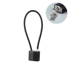 1pc Soft Steel Cable Anti-Theft Padlock With Multiple Sizes For Cabinets picture