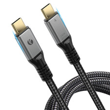 VCOM USB4 Cable 240W Thunderbolt 4 Cable 2.6 FT, 40Gbps and 8K@60Hz 5K@60Hz or D picture