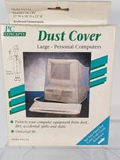 PC Concepts Computer Dust Covers Vintage for Large Personal Computers (80's) New picture