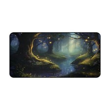Mystic Forest Mouse Pad, Enchanted Theme, Aesthetic Design, Forest Desk Mat. picture