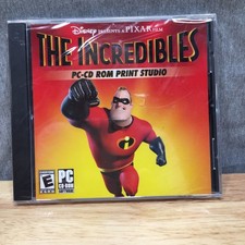 Disney Pixar The Incredibles PC CD-ROM Print Studio Software New Sealed K3586 picture