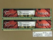 G Skill Ripjaws AEGIS F3-1333C9S-8GIS DDR3 PC3-10600u LOT (2) x 8GB = 16GB RAM picture