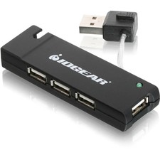 IOGEAR GUH285W6 Compact 4-Port USB 2.0 Travel Hub - Up to 480 Mbps Transfer picture