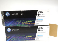 Lot of2 HP LaserJet 410X 410A Black High Yield Toner Cartridges CF410X, CF410A picture