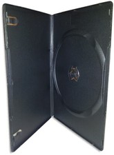 Single (1-Disc) BLACK 7mm DVD Boxes 100-Pak picture