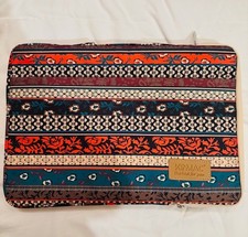NEW Laptop KINMAC Case Bag Sleeve Double Zip Striped Boho Multicolor picture