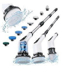 Electric Spin Scrubber, Cordless Cleaning Brush with 8 Replaceable Brush Heads, picture