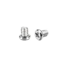 M2 x 3mm Laptop Computer Screws 2.8mm Dia Phillips Head Screw Silver Tone 100pcs picture