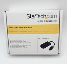 StarTech ST4300MINU3B 4-Port USB 3.0 Mini Hub - Black - NEW & SEALED picture
