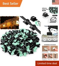Durable Black Cable Wire Holders - 100 Count for Efficient Cable Management picture
