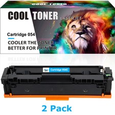 2PK Cyan CRG 054 Toner Cartridge for Canon 054 Color Imageclass MF642cdw Printer picture