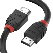 Lindy 36471 1m High Speed HDMI Cable, Black Line, with Ethernet, 4k@60Hz HDMI 2. picture
