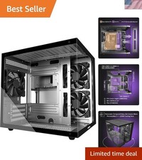 Gaming PC Case with 270° View, 3 Pre-Installed Fans & Powerful Cooling System picture