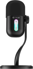TOALLIN Basics USB Condenser Microphone Mute Button,Headphone Jack,Desktop Stand picture