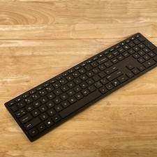 HP TPC-L001K Black Standard QWERTY Wireless Slim Keyboard No USB Receiver picture