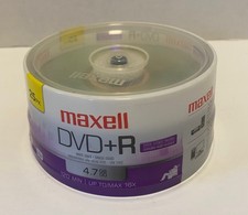 Maxell DVD+R 4.7 GB 120 Min 16X 25 Pack SEALED NEW picture