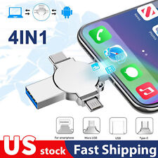 4in1 USB 3.0 Flash Drive 2TB Memory Photo Stick For iPhone iPad Android Type C picture