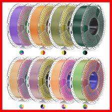 Versatile 3D Printing Silk Filament: 2kg Mini Pack with 3 Dual & 5 Triple Colors picture