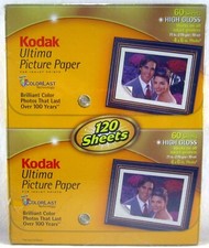 SEALED KODAK Photo Paper 120 Sheets HIGH GLOSS 4x6 Pictures 138 0468 picture