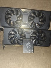 Dual EVGA NVIDIA GeForce GTX 780 Dual FTW 3GB Pair Lot w/ MSI SLI HB Bridge M picture