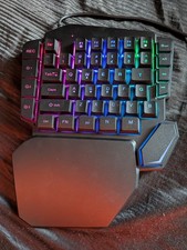 One Handed RGB Gaming Keypad 35 Keys Wired Ergonomic Mini Keyboard Macro Keys picture