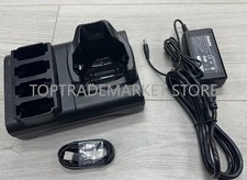 New 4-Bay Battery Scanner Charging Cradle Kit For Zebra MC9300 MC93 W/ Adapter picture