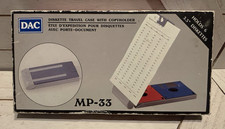 DAC MP-33 Floppy Diskette Travel Carry Case/Wallet Holds 6, Gray Plastic picture