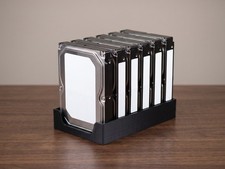 6 Bay 3.5 inch HDD Hard Drive Holder Storage Rack Organizer SATA NAS Stand Tray picture