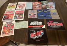 Lot of Vintage Atari Video And Computer Games Manuals Promo Instructions Popeye picture