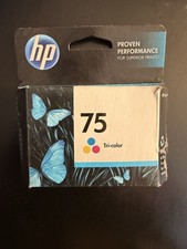 HP 75 Tri-Color Ink Cartridge Genuine OEM CB337WN NOS Expired May 2013 Sealed picture