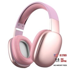 Wireless Over Ear Bluetooth Headphones with Microphone  one size fits all Pink picture