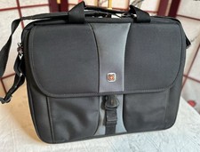 Wenger SwissGear Checkpoint Friendly 15in Laptop Briefcase Black/Gray Polyester picture