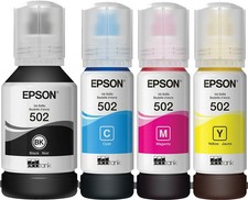 Epson 502 Ink Combo Pack Genuine for ECO-TANK Printers New Sealed picture