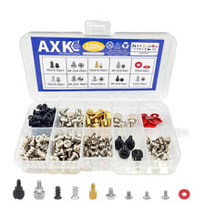 228 Pcs PC DIY Motherboard Screw Bolt Standoff Washer Fan Assortment Kit picture