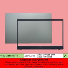 New For Acer Aspire A515-58M N23C3 Lcd Back Cover / Bezel 60.KDEN2.002 Silver US picture