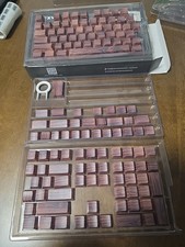 XVX PBT Keyboard Keycaps - Walnut (Open - Box / New) no printing on keys picture