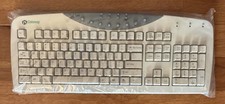 Vintage Gateway SK-9920 Gray PS/2 Wired Multimedia Keyboard Retro Computer OEM picture
