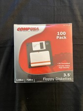 100 Pack Compusa sku 304250 3.5 Floppy Diskettes Disks Brand NEW Sealed picture
