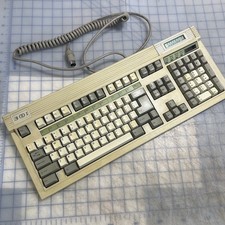 Vintage Focus FK 3001 Computer Key Board Parts Repair Needs Cleaning Five Pin picture