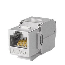12/24pcs RJ45 Keystone Cat7 Cat6A Shielded FTP Zinc Alloy Module Network Jack  picture